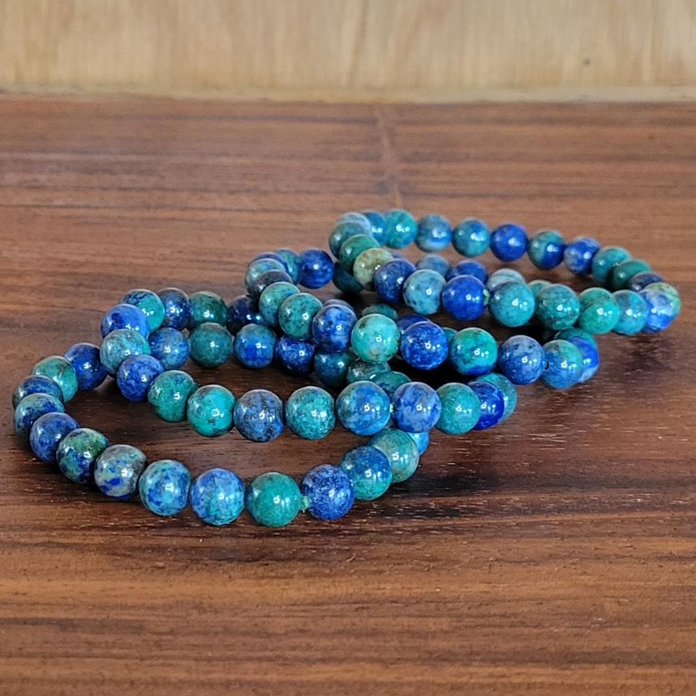 Handmade Natural Azurite Bracelet. OS Size